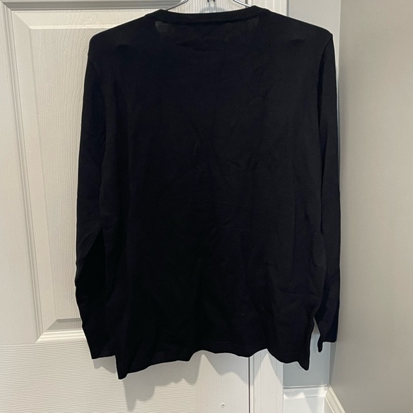 Brave+True Long Sleeve Oversized Black Sweater With White Star Women’s XS - Picture 4 of 10
